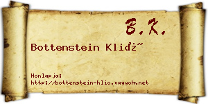Bottenstein Klió névjegykártya